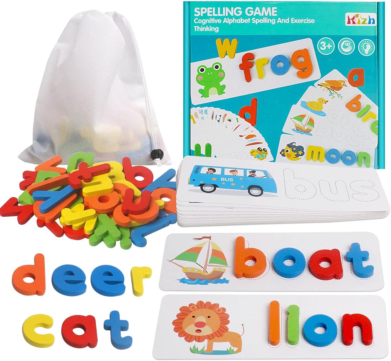 Reading & Spelling Learning Toy,Wooden Educational Developmental Toy