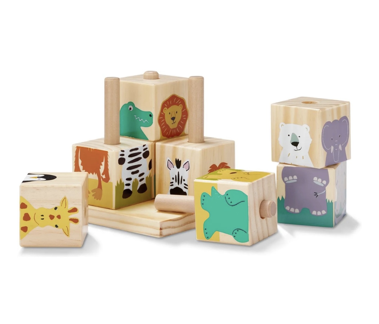 Wooden Animal Puzzle Blocks