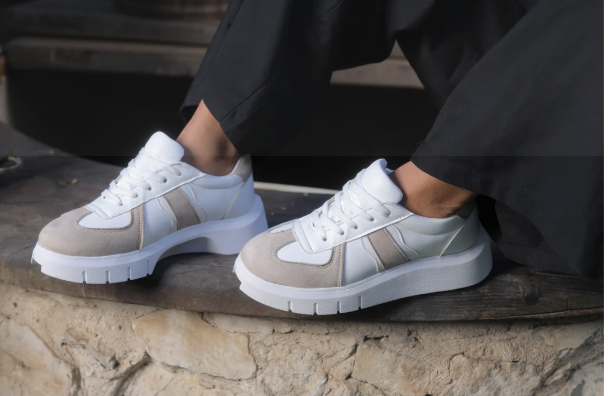 Chunky Sneakers White x Beige