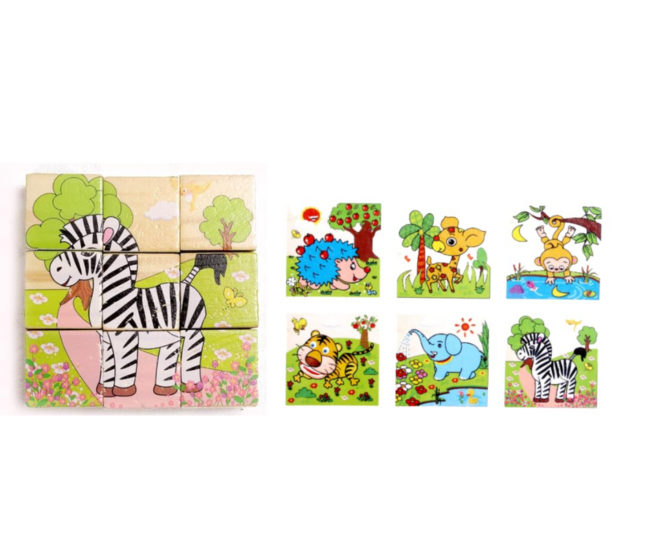 Wooden 3D Toys for Kids Multi-Shaped